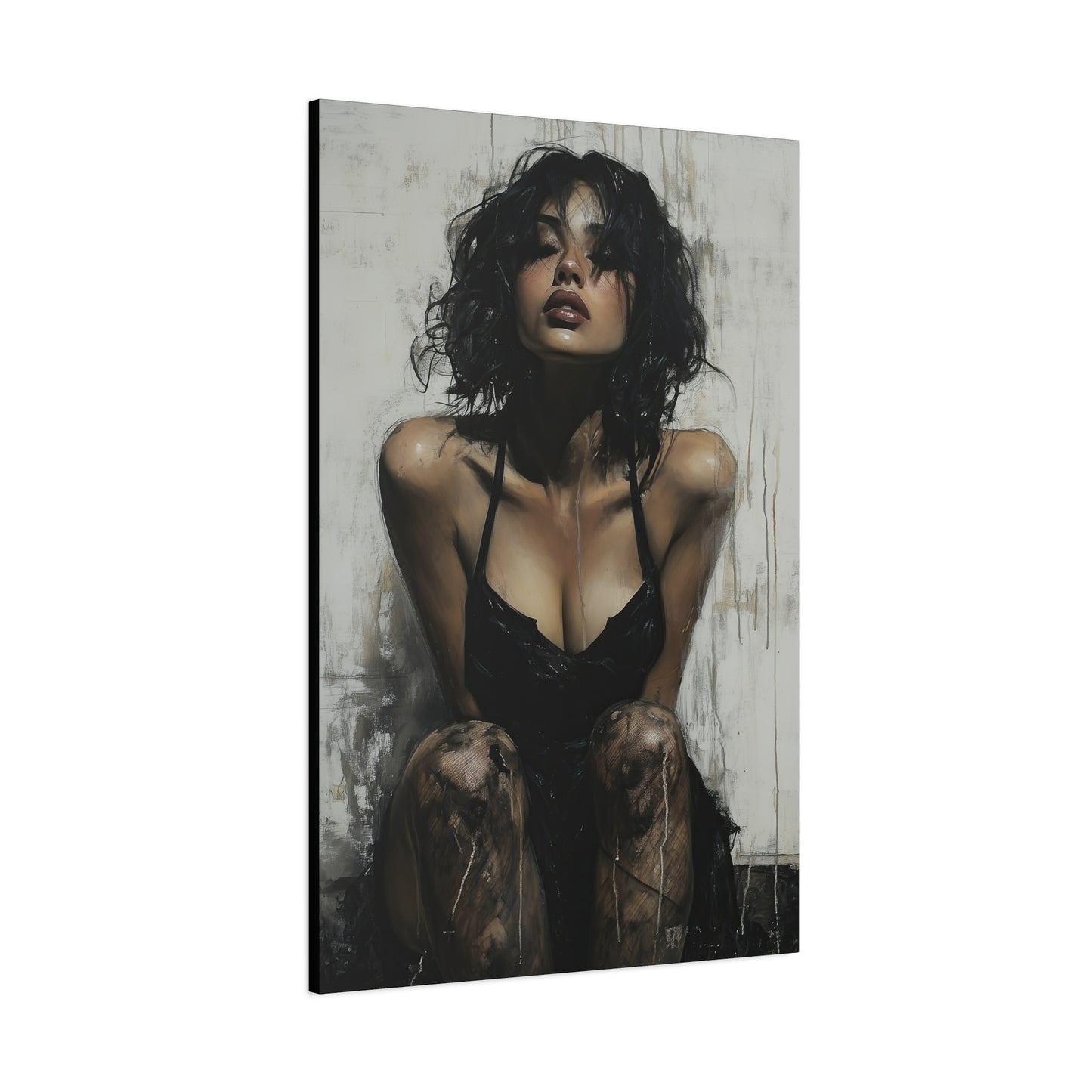 Gallery Wrapped Canvas, Sinners and Saints Art Canvas, Erotic Pinup Art Canvas – Vivienne