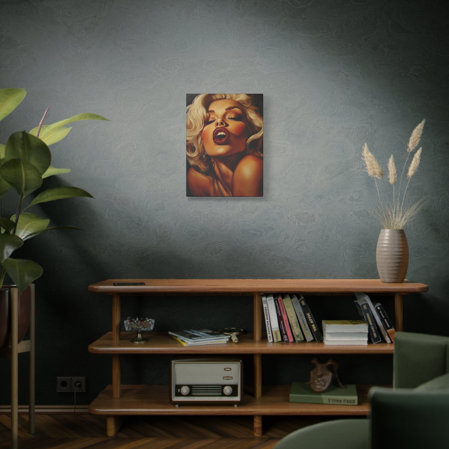 Gallery Wrapped Canvas, Guilt and Grit Adult Art Canvas, Erotic Pinup Art Canvas – Evangeline