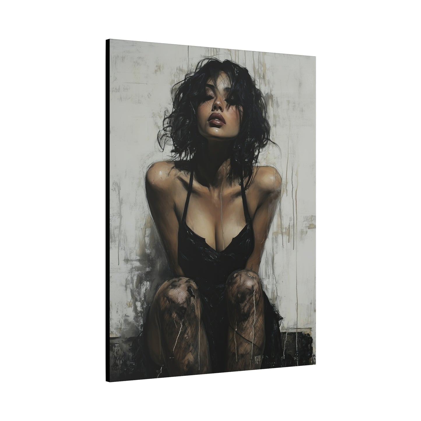 Gallery Wrapped Canvas, Sinners and Saints Art Canvas, Erotic Pinup Art Canvas – Vivienne