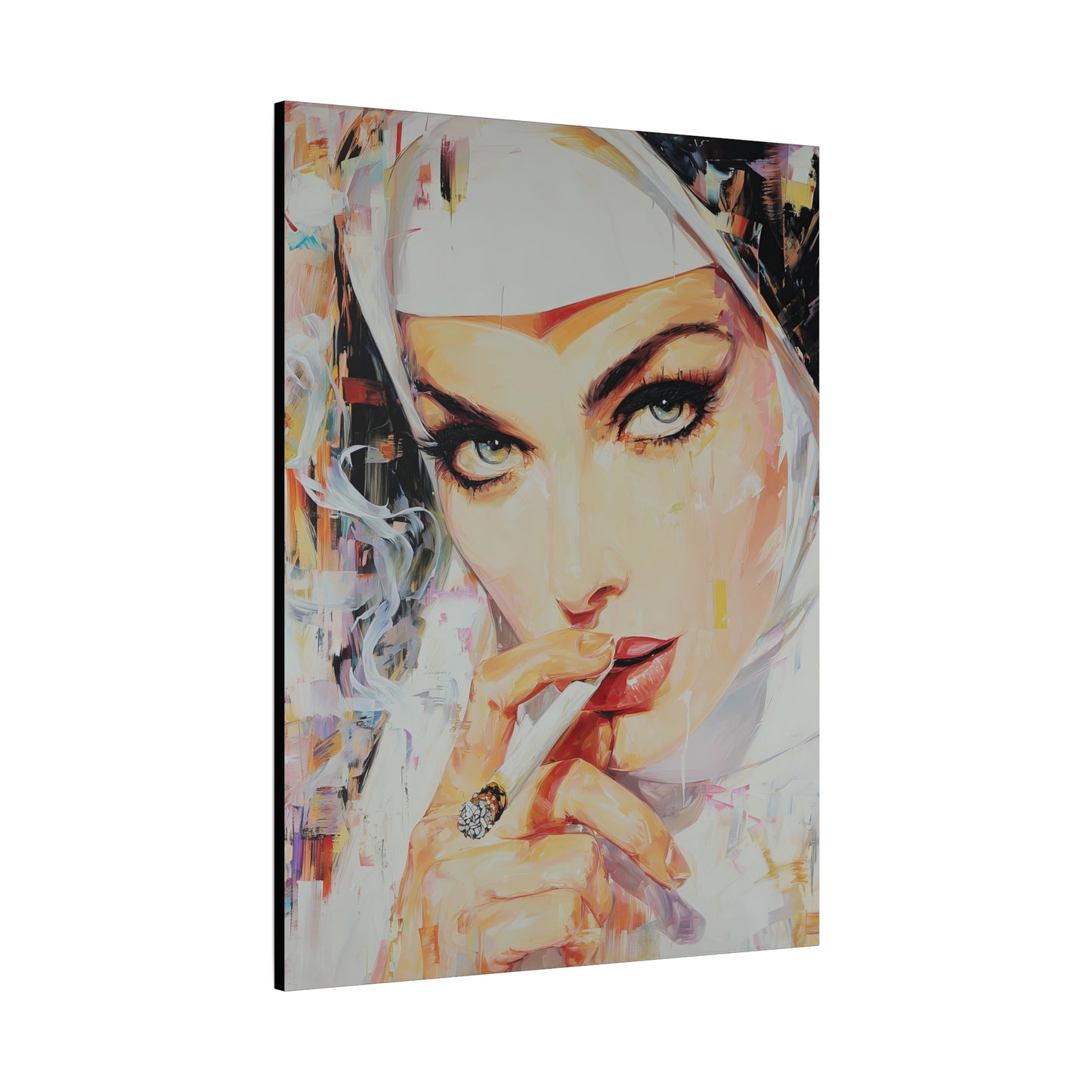 Gallery Wrapped Canvas, Habits and Heresy Art Canvas, Naughty Nuns Art Canvas – Sister Carmela