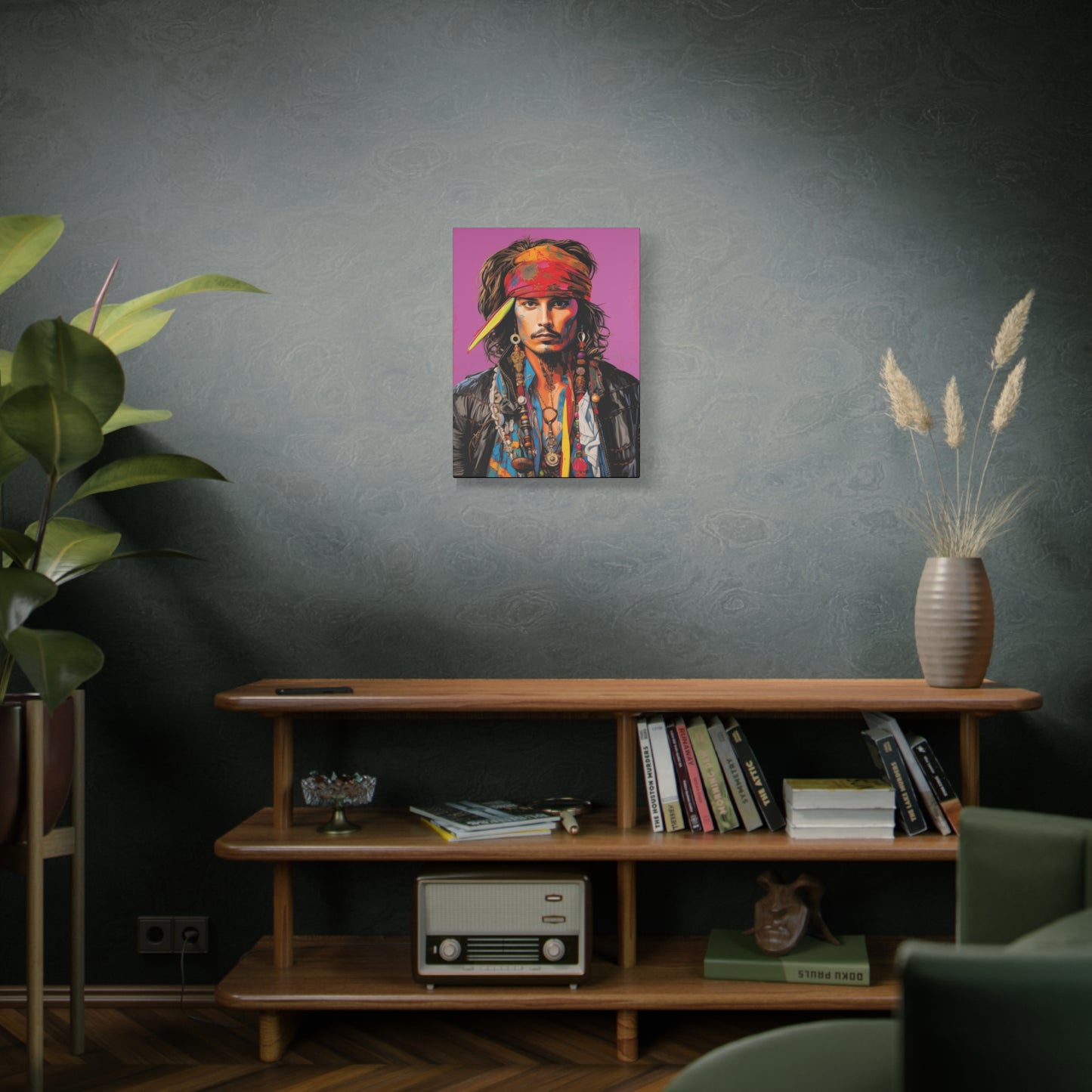 Gallery Wrapped Canvas, Celebrity Inspired, Pop Art Canvas – Johnny