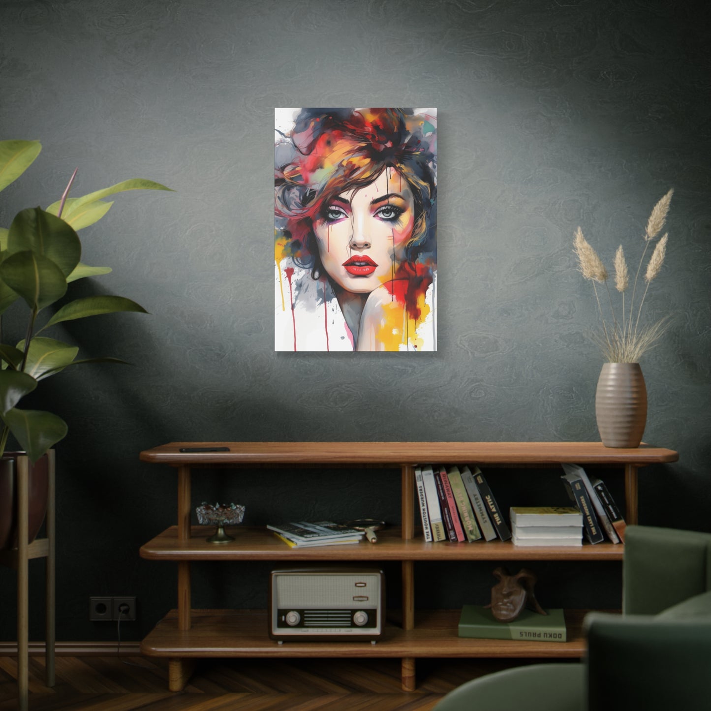 Canvas Wall Art, Gallery Wrapped Pop Art, Femme Doll Wall Art – Alessia