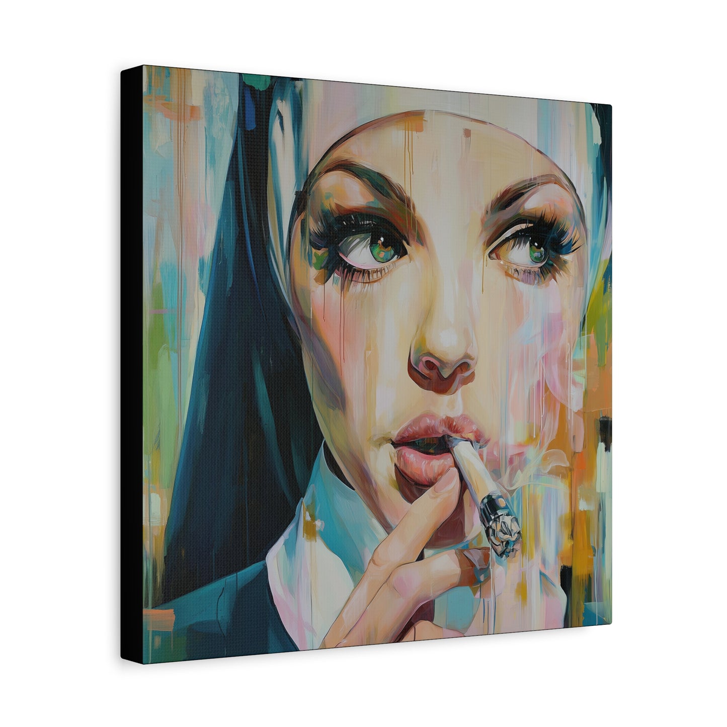 Gallery Wrapped Canvas, Habits and Heresy Art Canvas, Naughty Nuns Art Canvas – Sister Seraphine