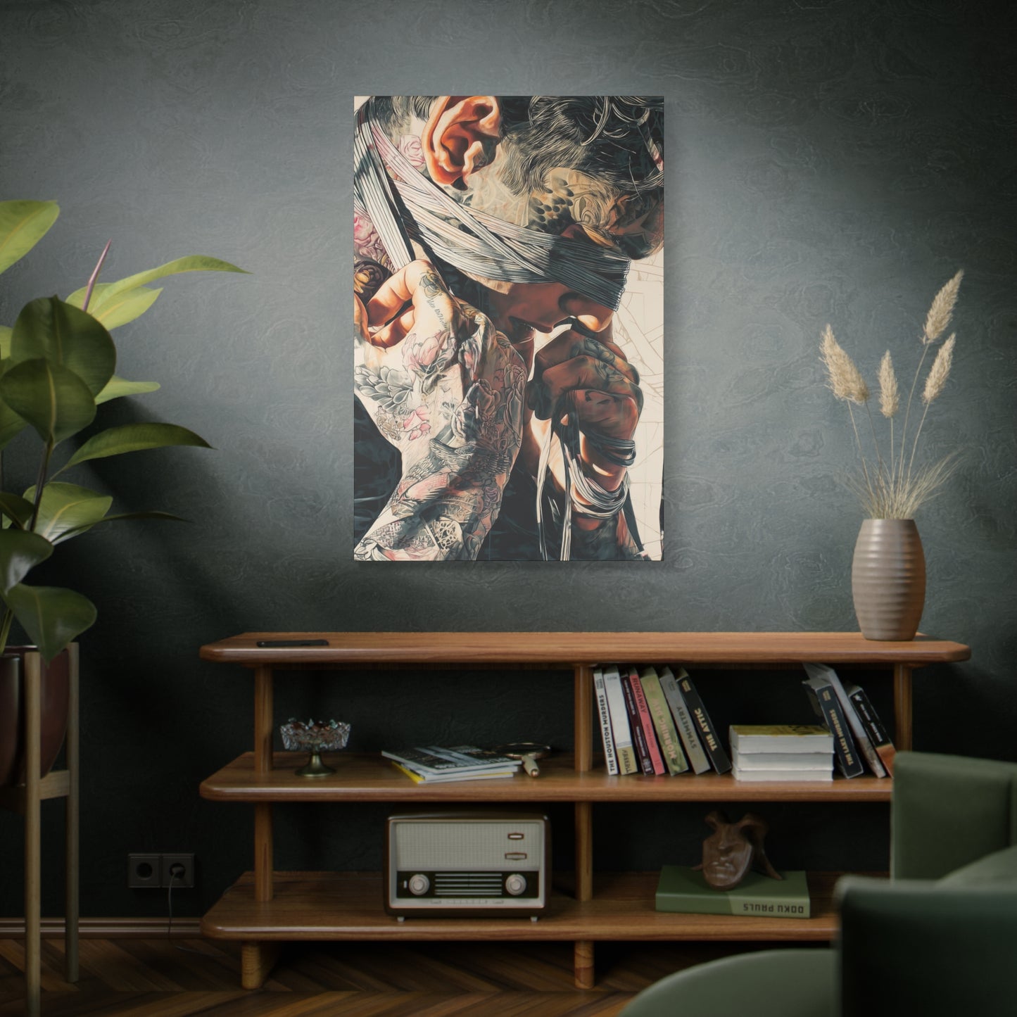 Gallery Wrapped Canvas, Ropes and Reverence Art Canvas, Erotic Shibari Art Canvas – Hiro