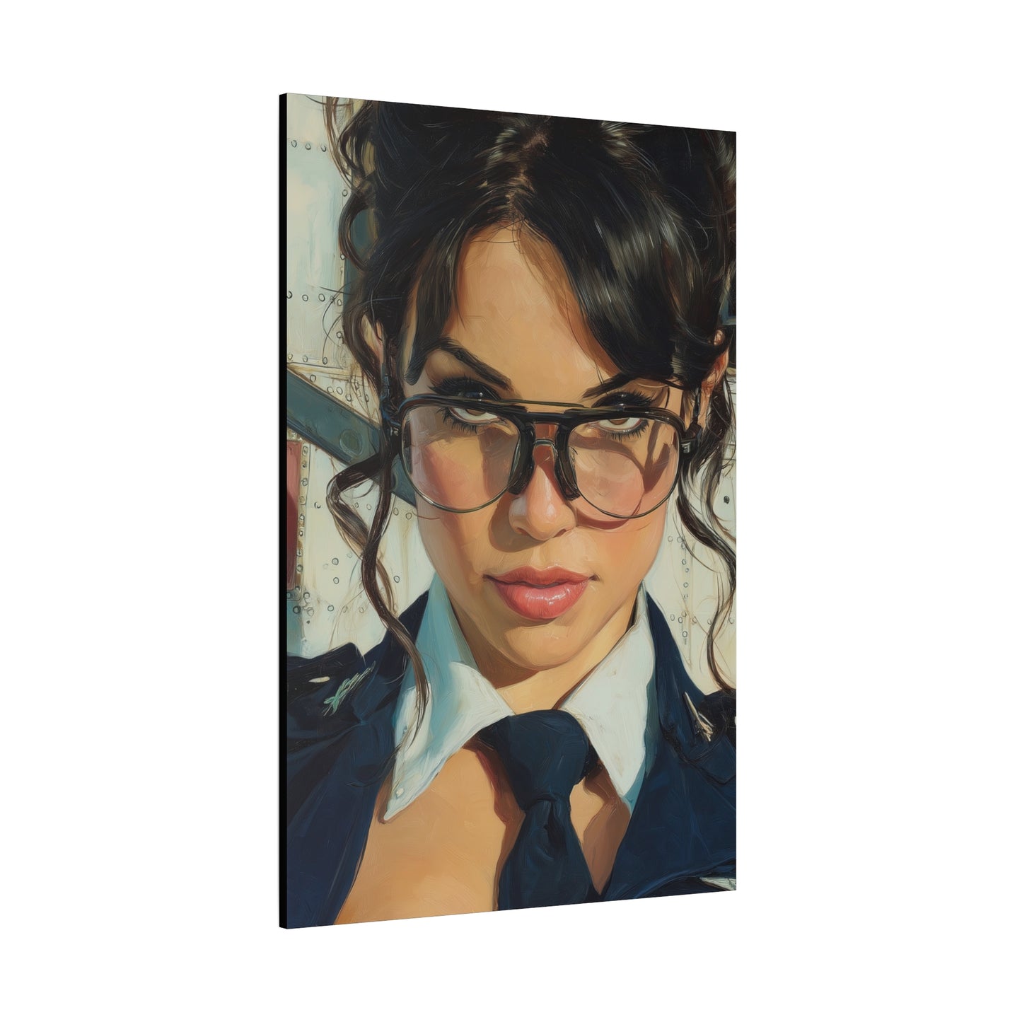 Gallery Wrapped Canvas, Liberty and Lace Art Canvas, Erotic Pinup Art Canvas – Mae