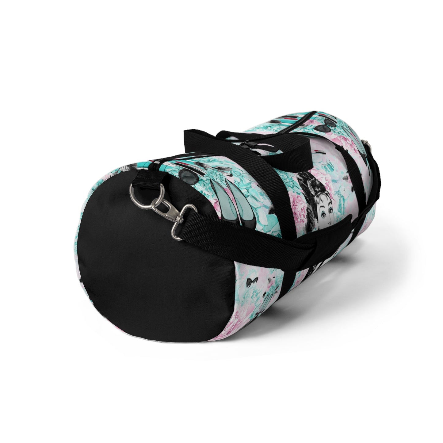 Breakfast at Tiffany Duffel Bag - Audrey Hepburn Hydrangea