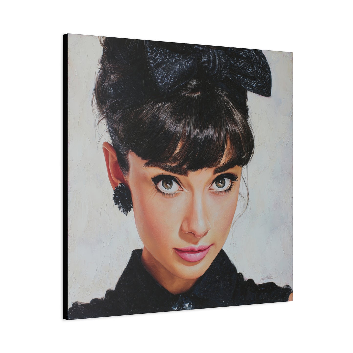 Gallery Wrapped Canvas, The Diva Project Art Canvas, Pinup Art Canvas – Audrey Hepburn - NINE