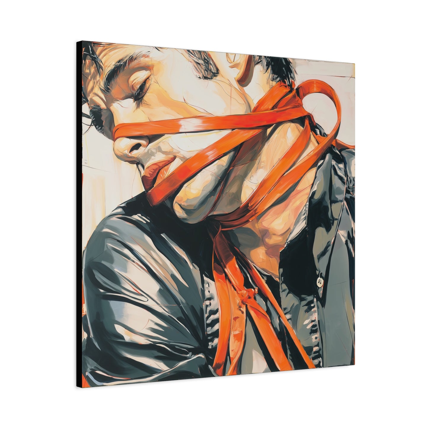 Gallery Wrapped Canvas, Ropes and Reverence Art Canvas, Erotic Shibari Art Canvas – Ryu