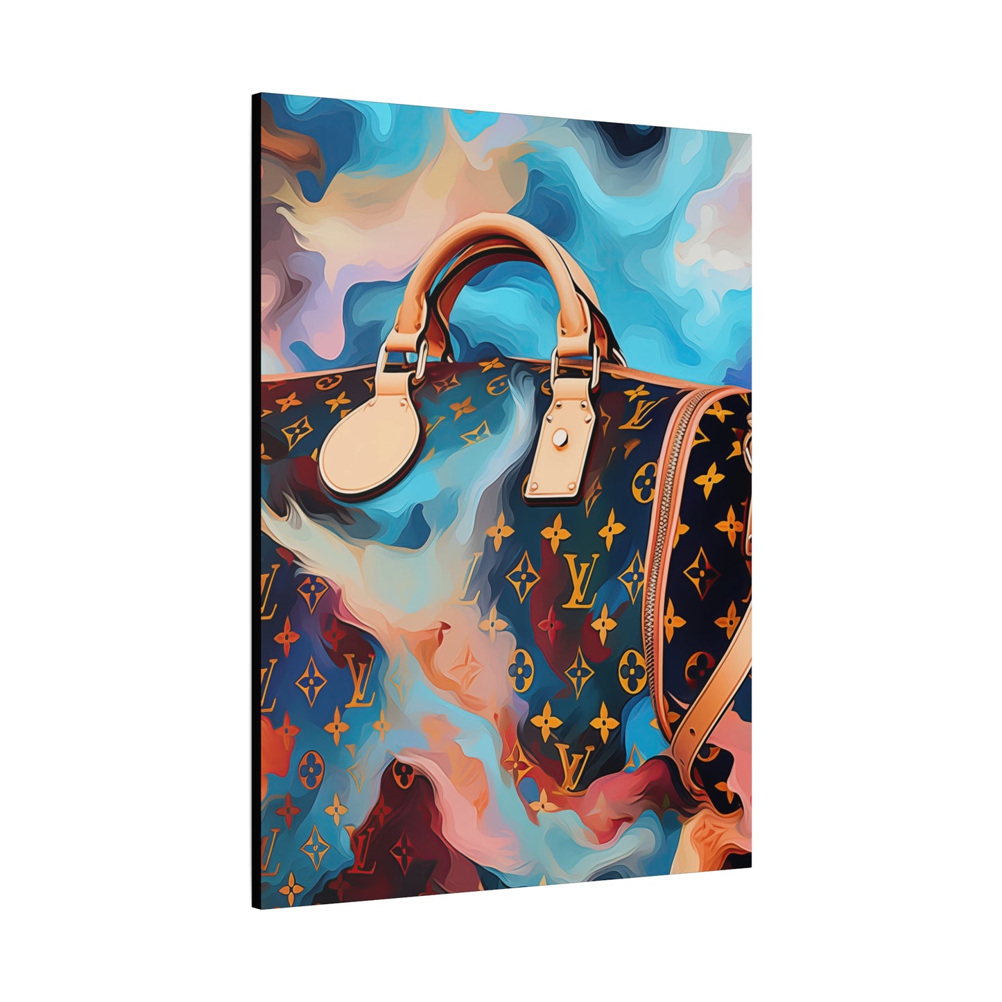 Canvas Gallery Wrap - LV Designer Inspired Wall Art - Abstract