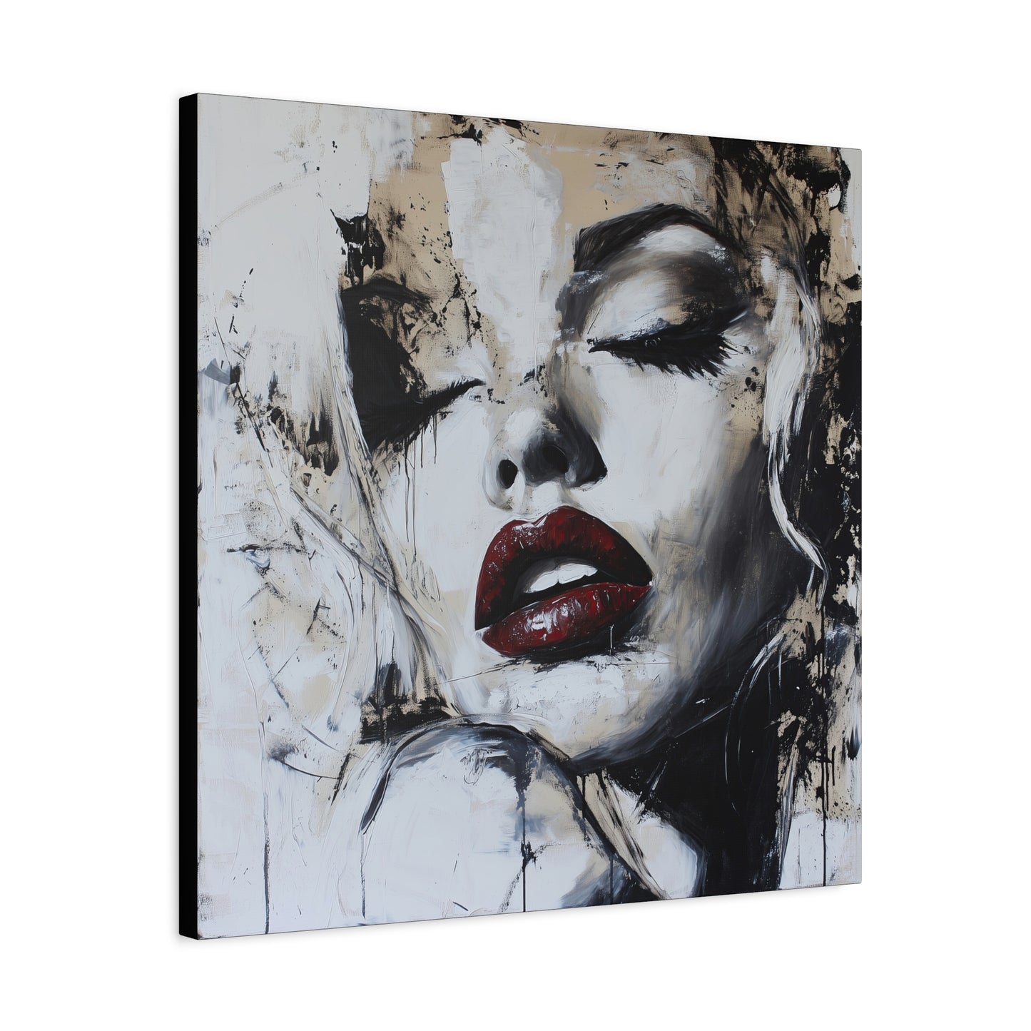 Gallery Wrapped Canvas, Guilt and Grit Adult Art Canvas, Erotic Pinup Art Canvas – Talia