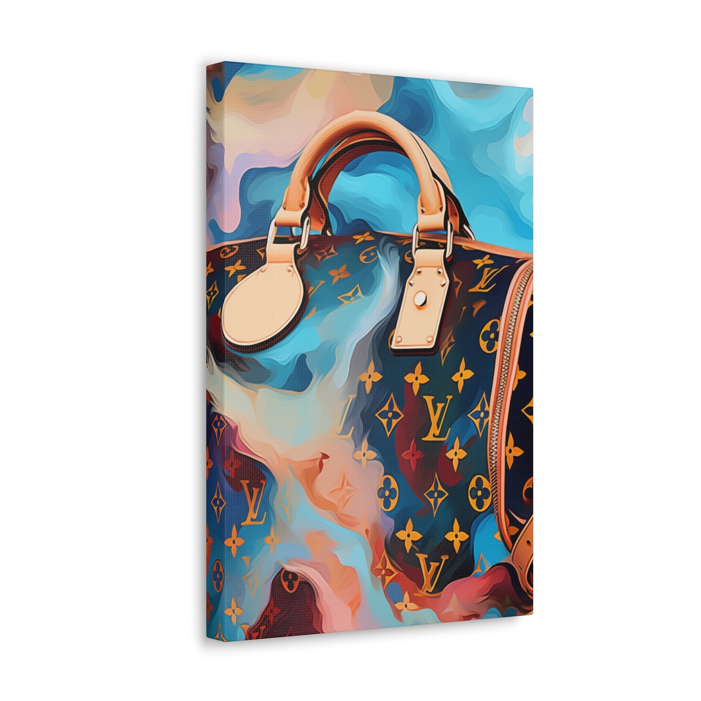 Canvas Gallery Wrap - LV Designer Inspired Wall Art - Abstract