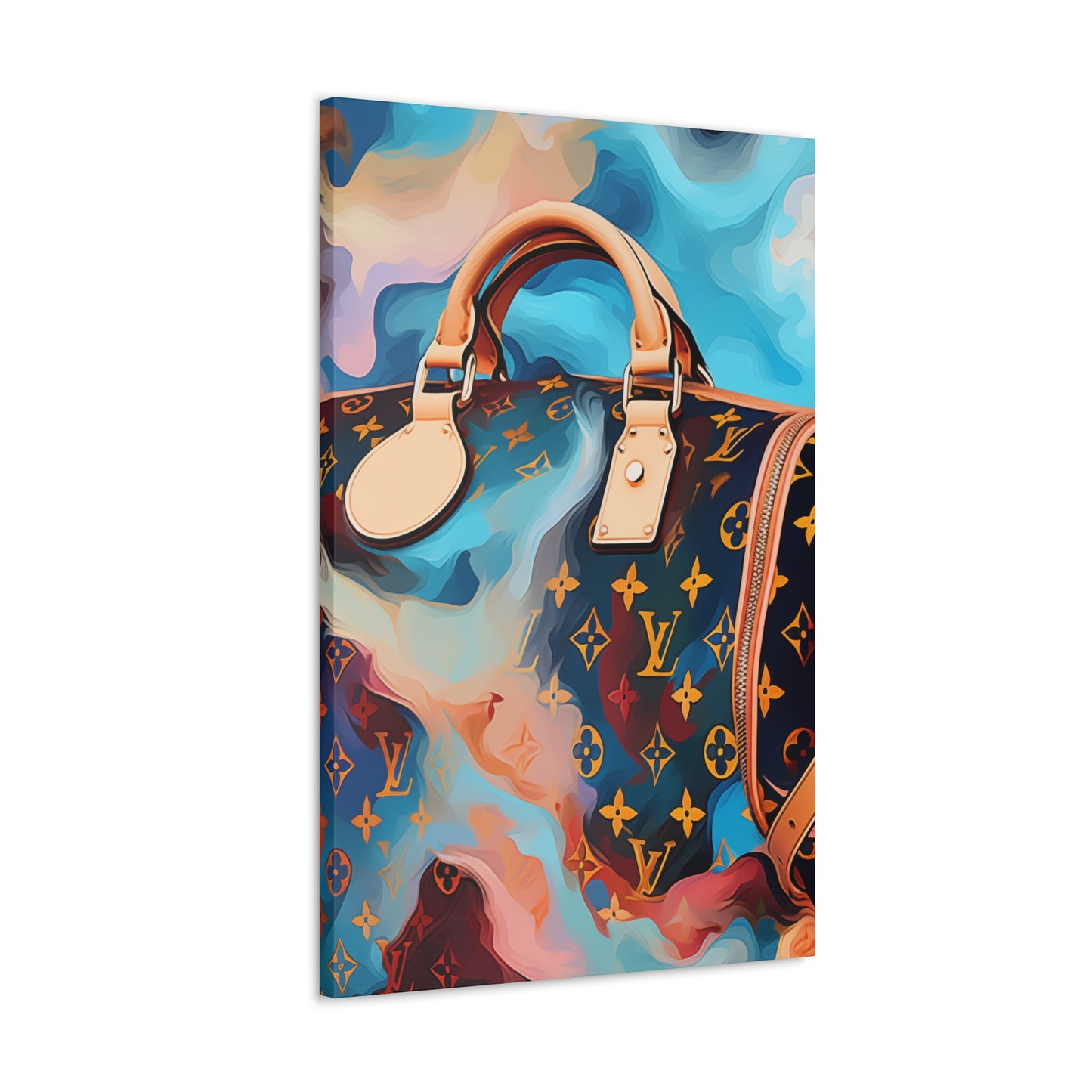 Canvas Gallery Wrap - LV Designer Inspired Wall Art - Abstract