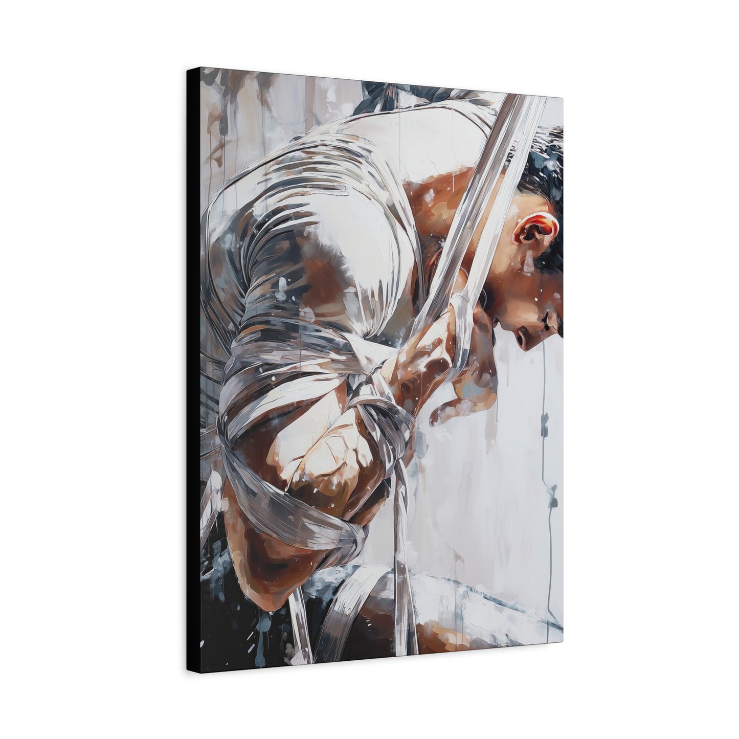 Gallery Wrapped Canvas, Ropes and Reverence Art Canvas, Erotic Shibari Art Canvas – Cassian