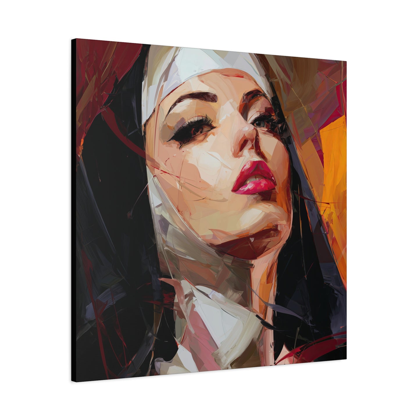 Gallery Wrapped Canvas, Habits and Heresy Art Canvas, Naughty Nuns Art Canvas – Sister Veritas