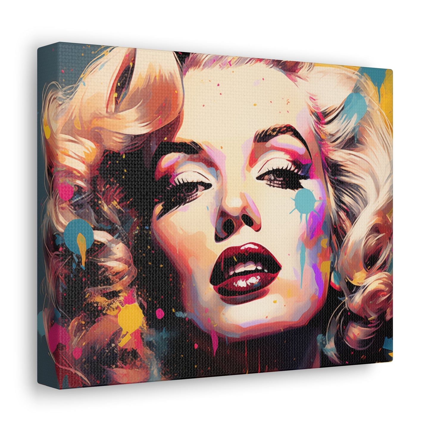 Canvas Wall Art, Gallery Wrapped Pop Art, Celebrity Wall Art – Marilyn Monroe - Abstract