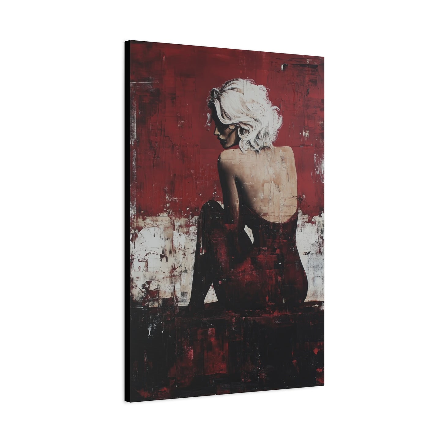 Gallery Wrapped Canvas, Guilt and Grit Adult Art Canvas, Erotic Pinup Art Canvas – Vivica