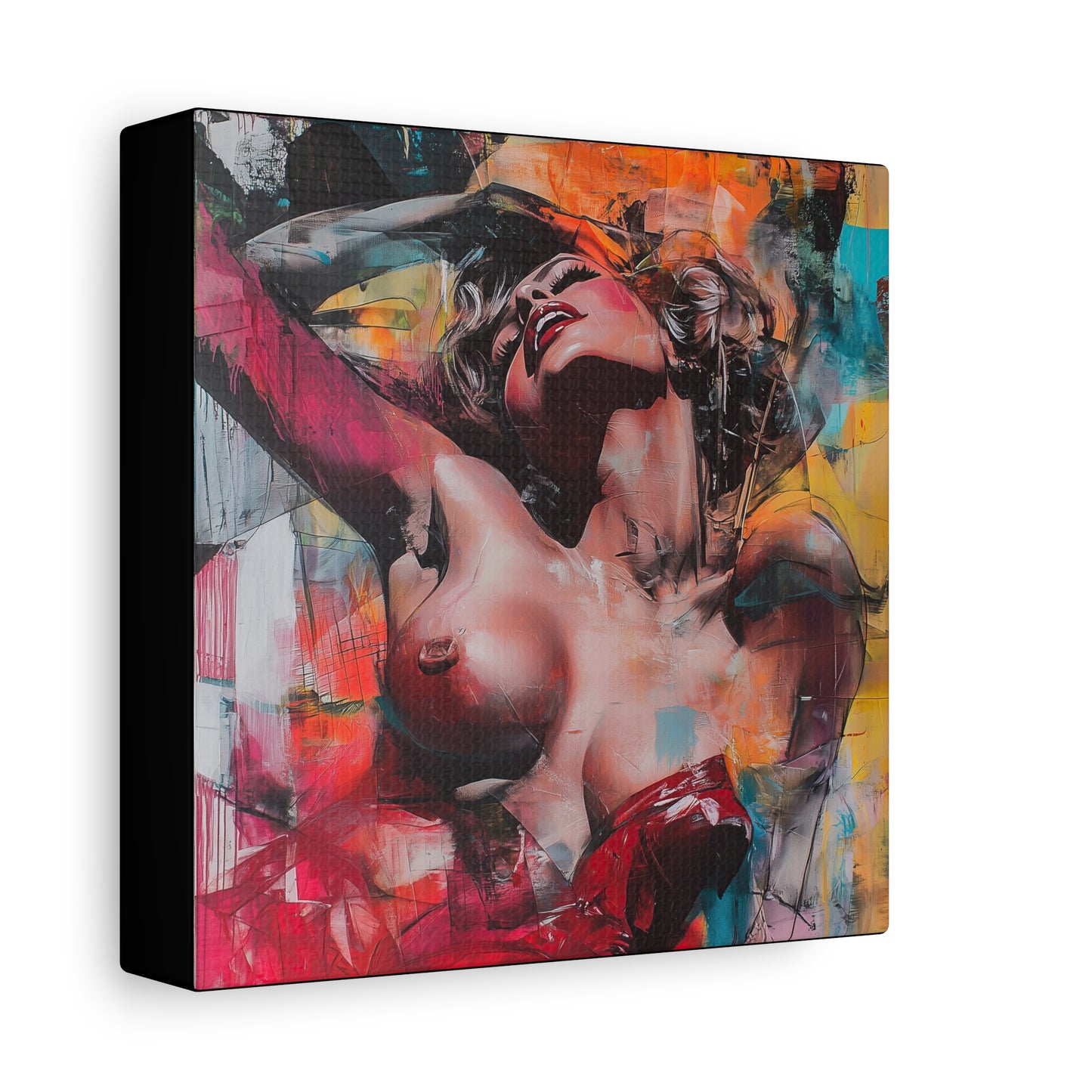Gallery Wrapped Canvas, Guilt and Grit Adult Art Canvas, Erotic Pinup Art Canvas – Marlowe