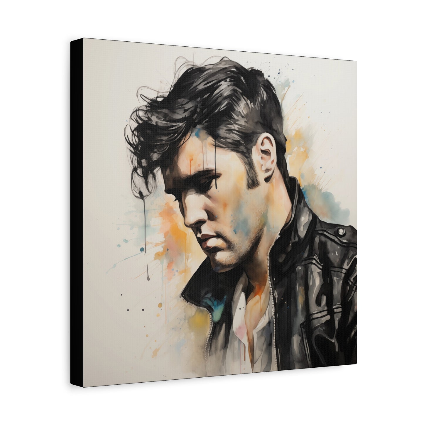 Gallery Wrapped Canvas, Celebrity Inspired, Pop Art Canvas – Elvis Also