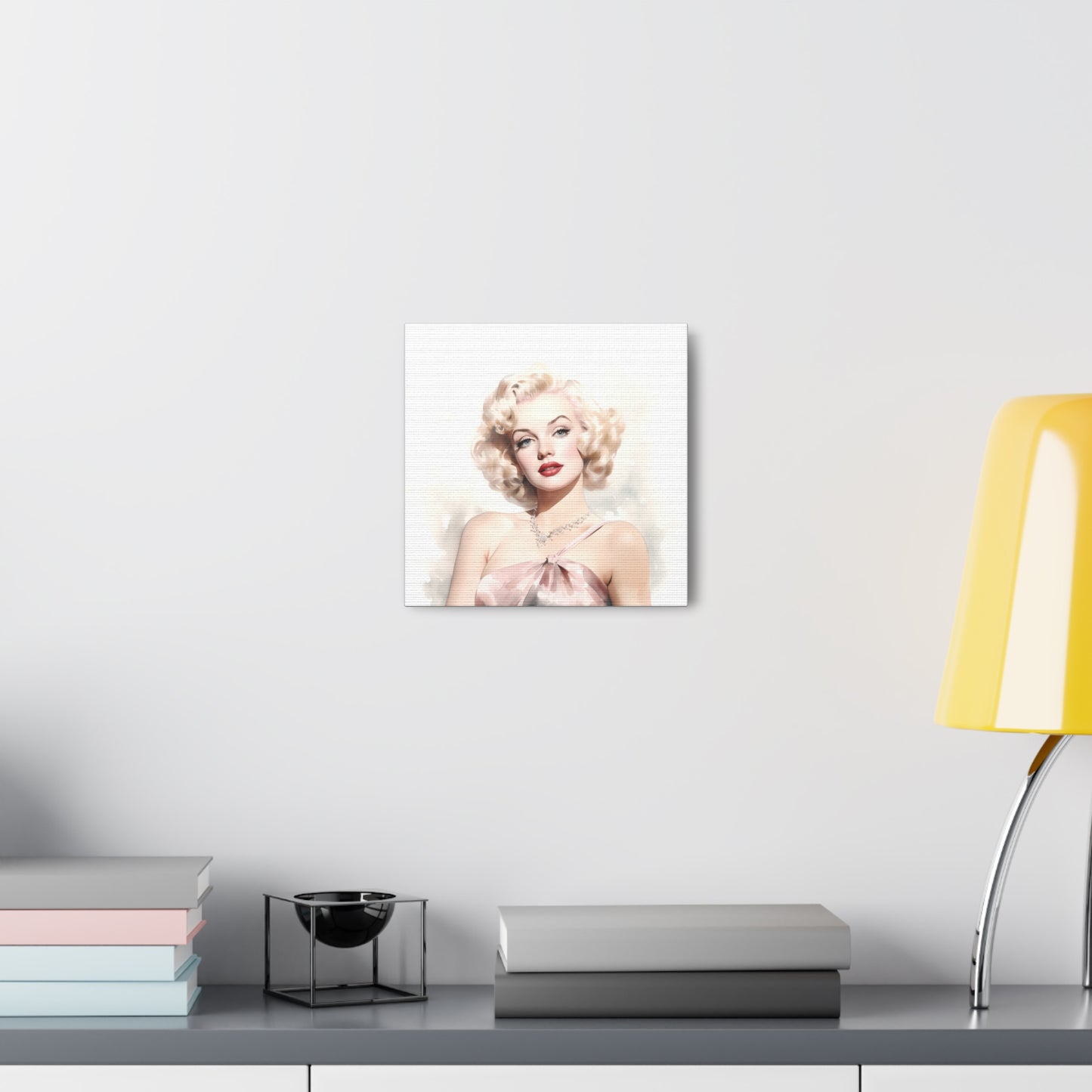 Canvas Wall Art, Gallery Wrapped Pop Art, Celebrity Wall Art – Marilyn Monroe - Pink