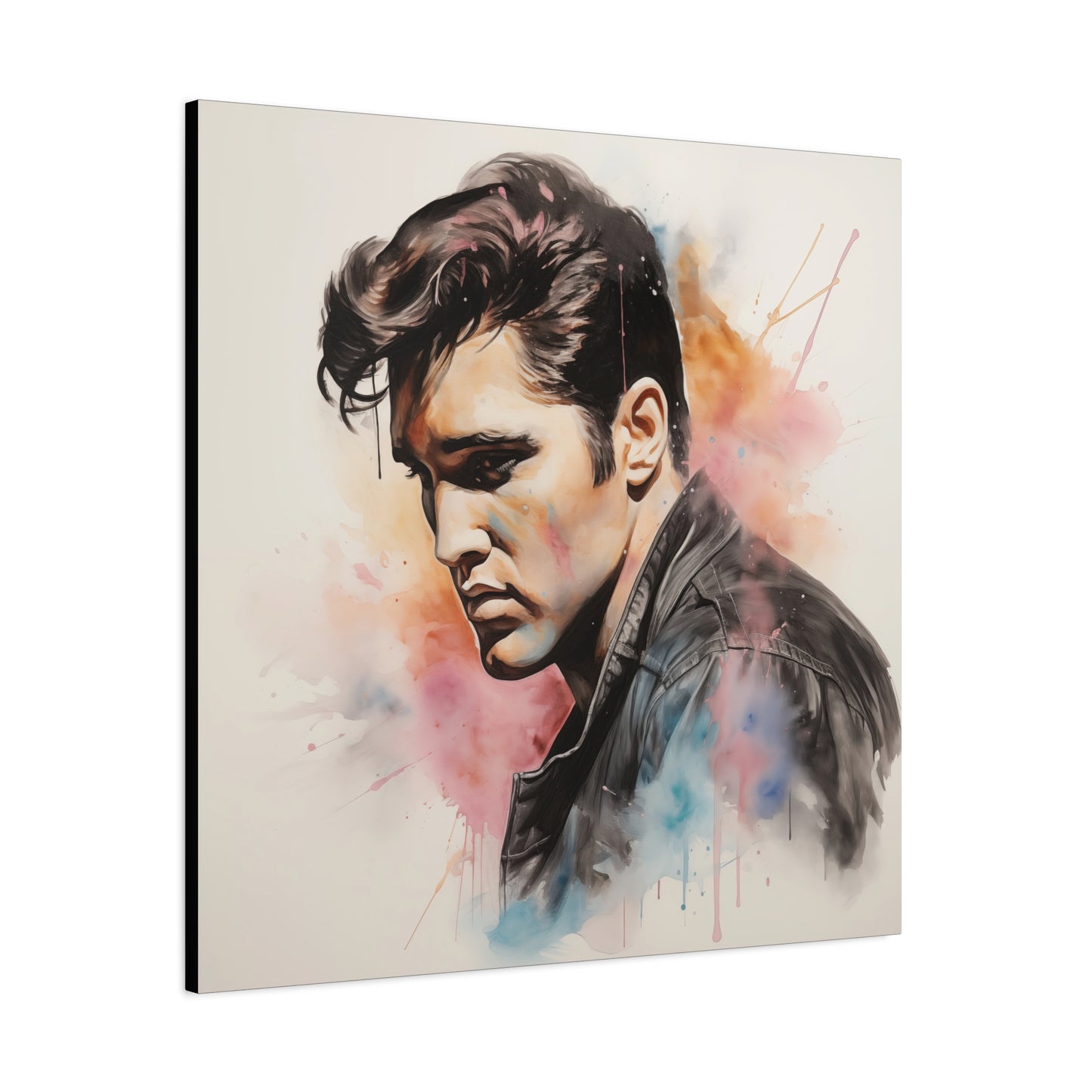 Gallery Wrapped Canvas, Celebrity Inspired, Pop Art Canvas – Elvis