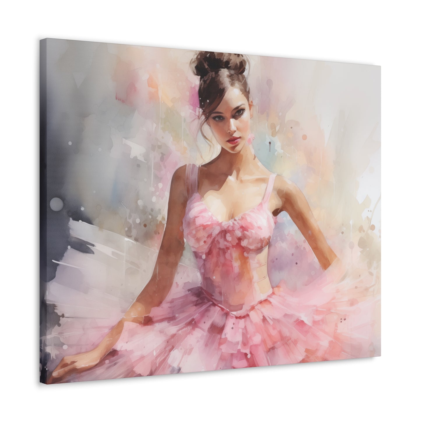 Gallery Wrapped Canvas, Ballerina Beauty, Ballet Art Canvas – Lily