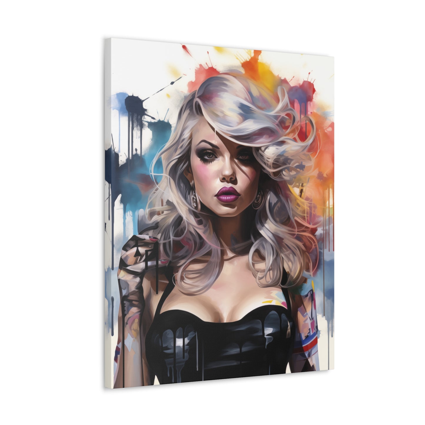 Canvas Wall Art, Gallery Wrapped Pop Art, Femme Doll Wall Art – Zephyr