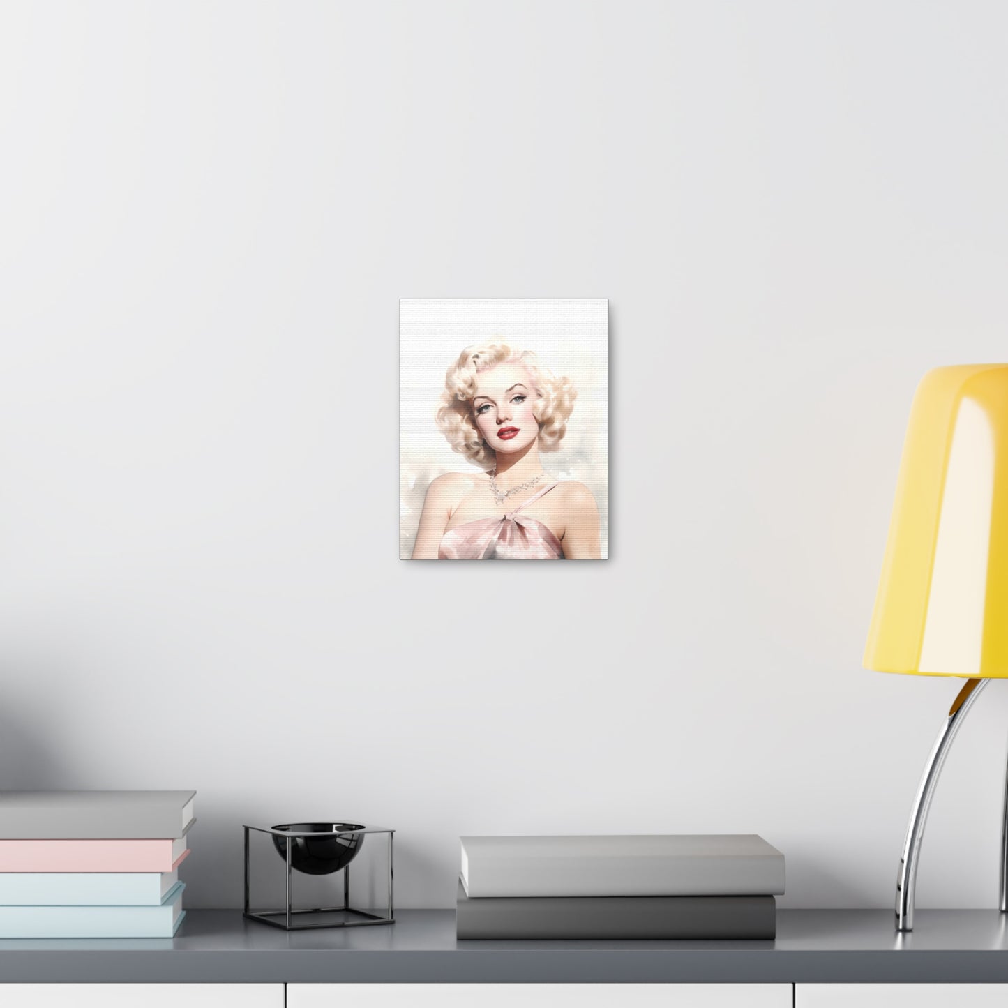 Canvas Wall Art, Gallery Wrapped Pop Art, Celebrity Wall Art – Marilyn Monroe - Pink