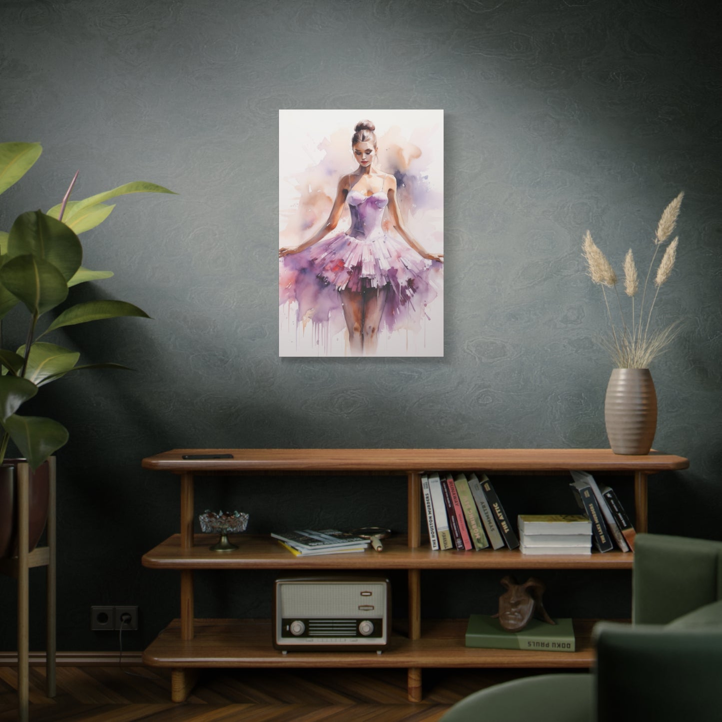 Pointes and Platforms, Gallery Wrapped Canvas, Ballerina Beauty, Ballet Art Canvas – Joanna