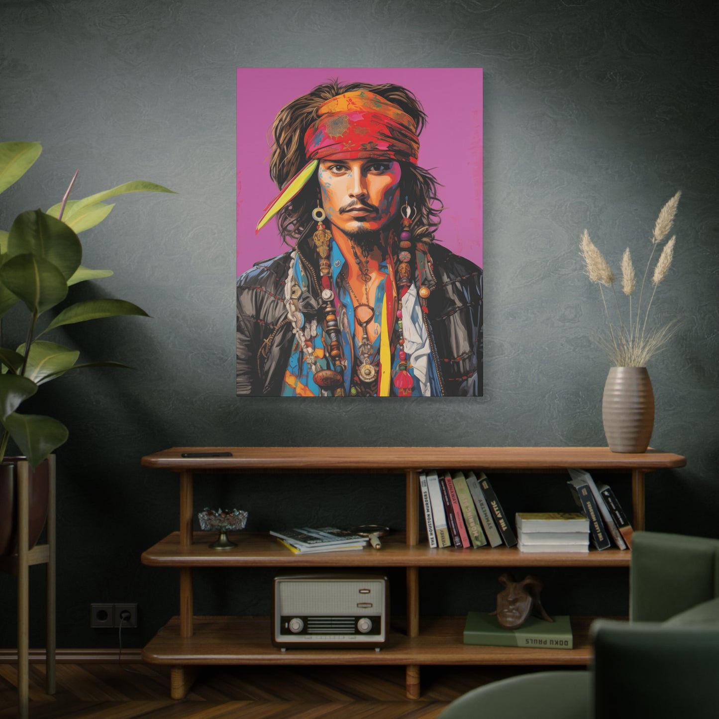 Gallery Wrapped Canvas, Celebrity Inspired, Pop Art Canvas – Johnny