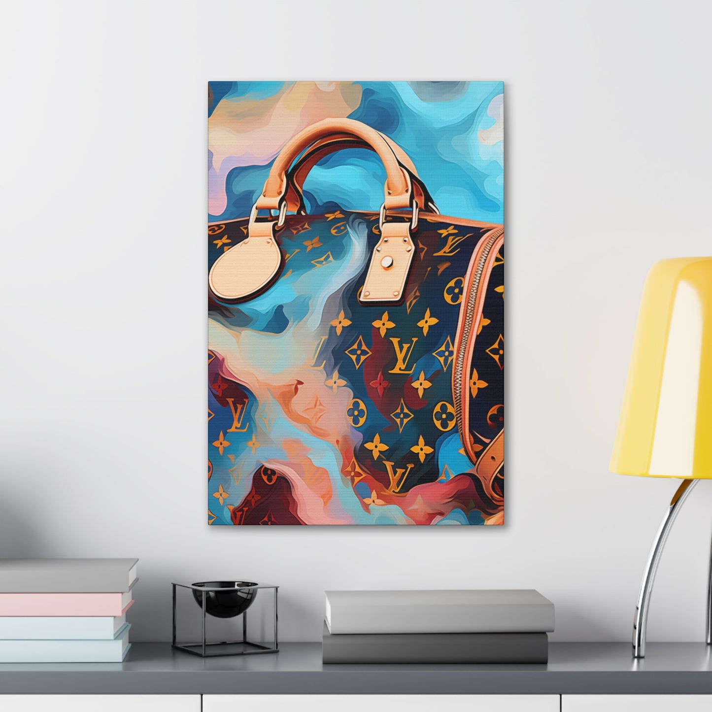 Canvas Gallery Wrap - LV Designer Inspired Wall Art - Abstract