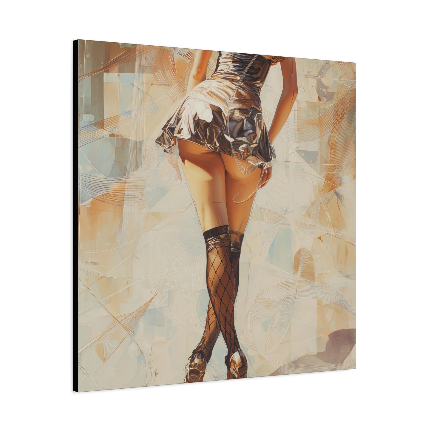 Gallery Wrapped Canvas, Tongue and Cheek Art Canvas, Naughty Girl Art Canvas – Gilda