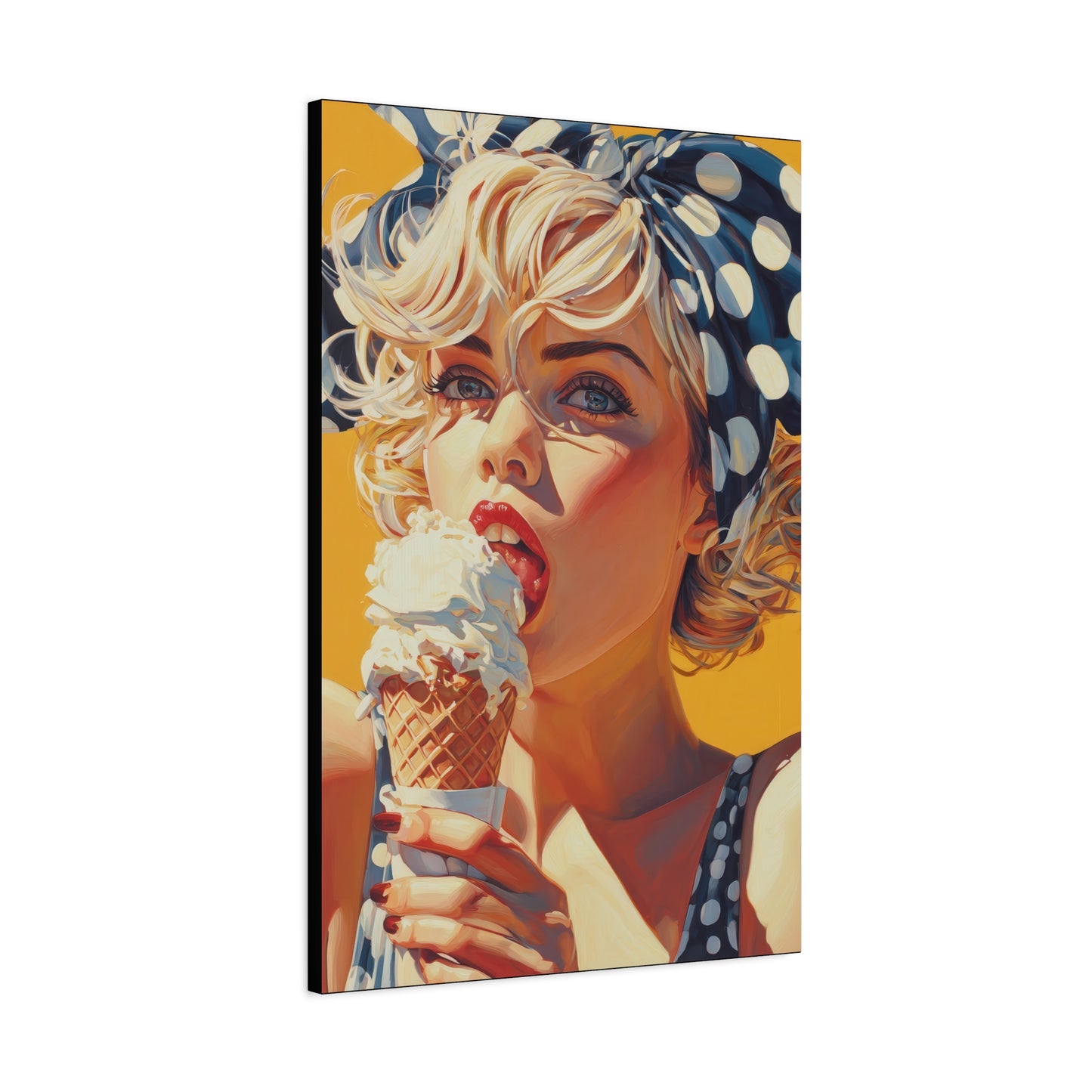 Gallery Wrapped Canvas, Sweet Summer Nostalgia, Sugar and Spice Art Canvas, Ice Cream Dreams Art – Ellie