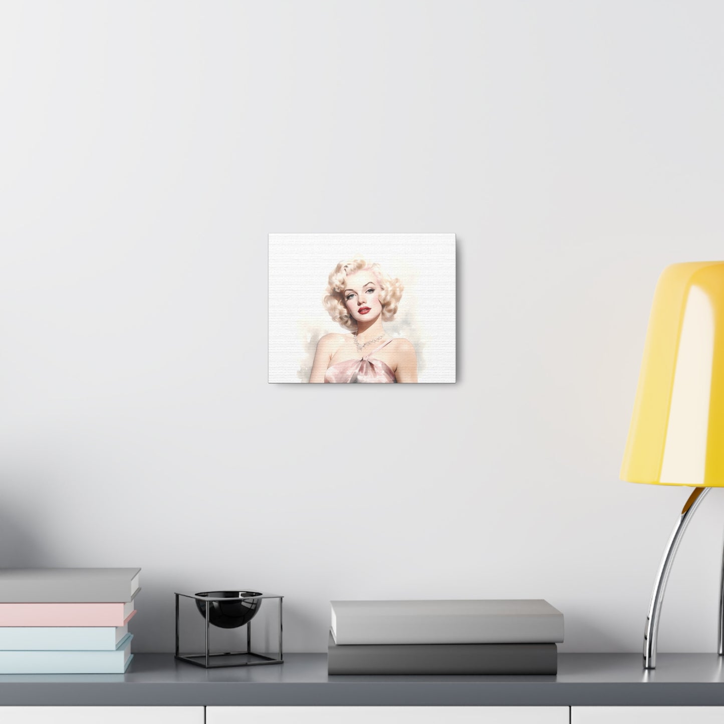 Canvas Wall Art, Gallery Wrapped Pop Art, Celebrity Wall Art – Marilyn Monroe - Pink