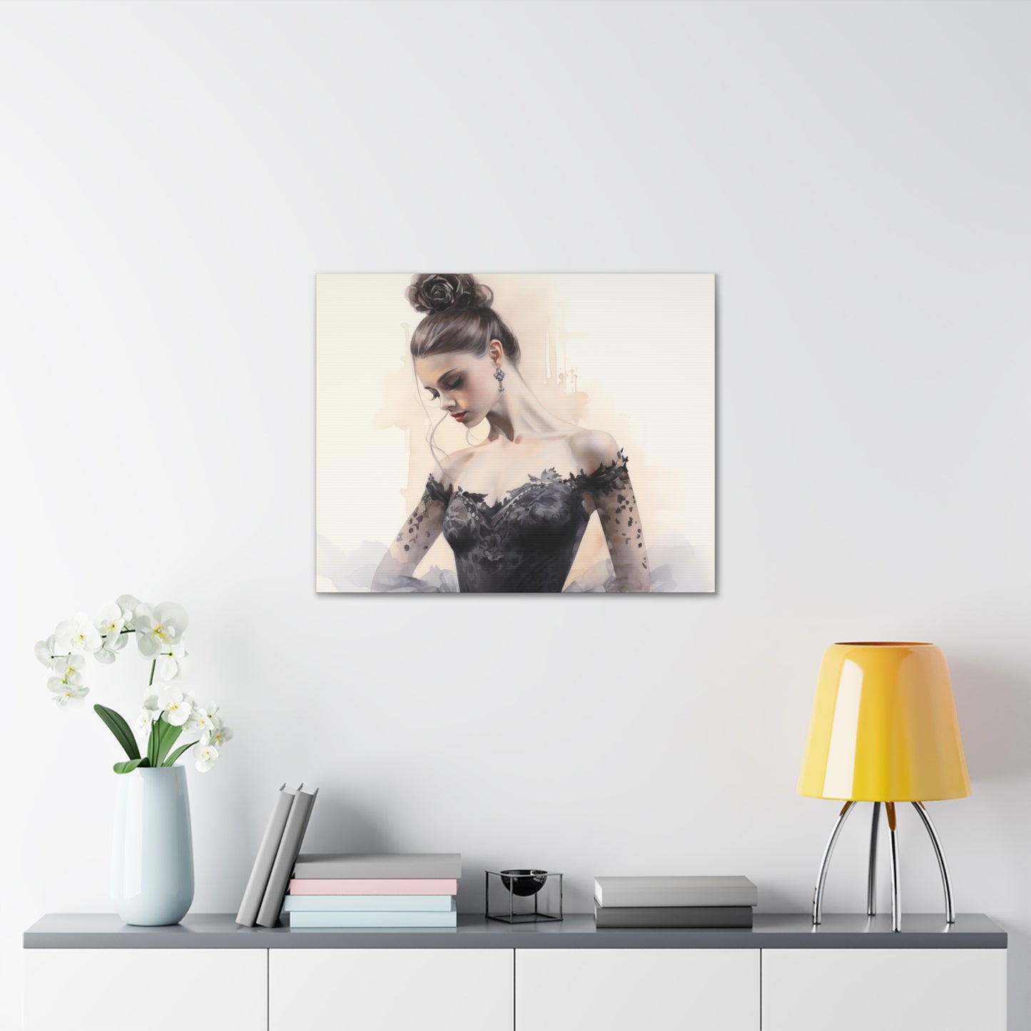 Gallery Wrapped Canvas, Ballerina Beauty, Ballet Art Canvas – Lola