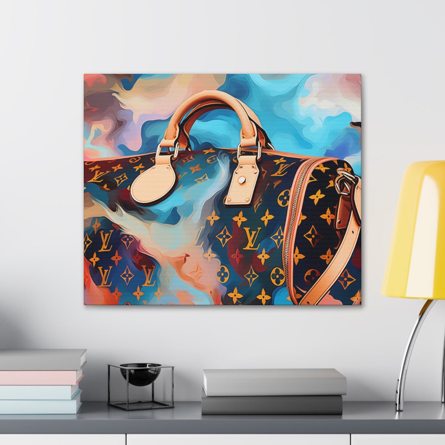 Canvas Gallery Wrap - LV Designer Inspired Wall Art - Abstract