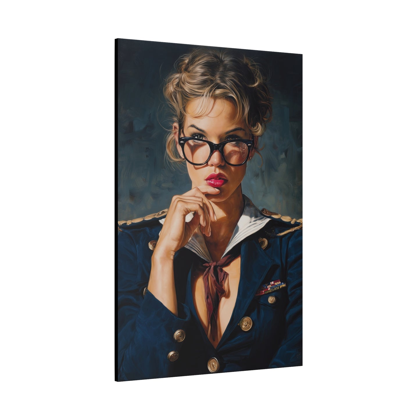 Gallery Wrapped Canvas, Liberty and Lace Art Canvas, Erotic Pinup Art Canvas – Honey