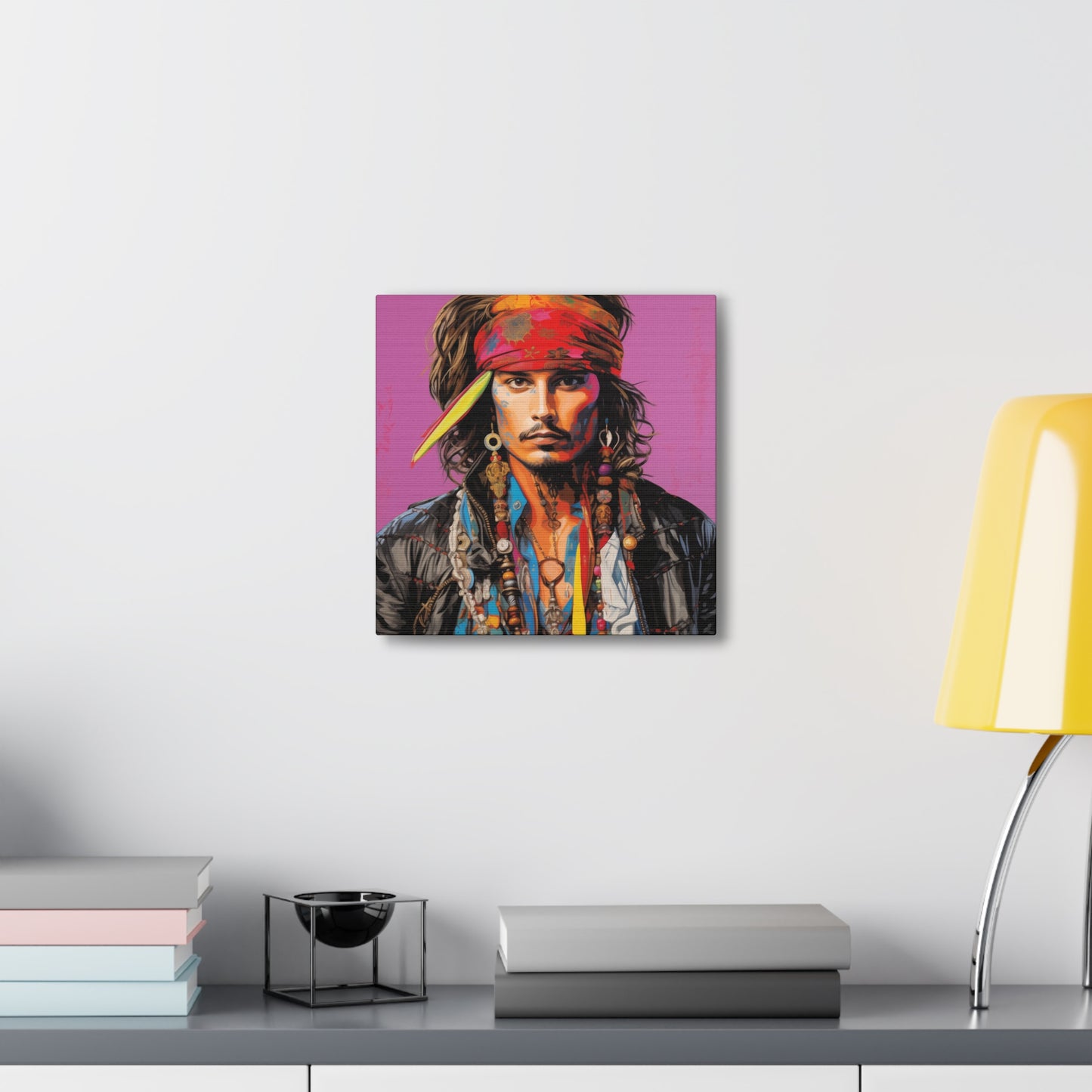 Gallery Wrapped Canvas, Celebrity Inspired, Pop Art Canvas – Johnny Also
