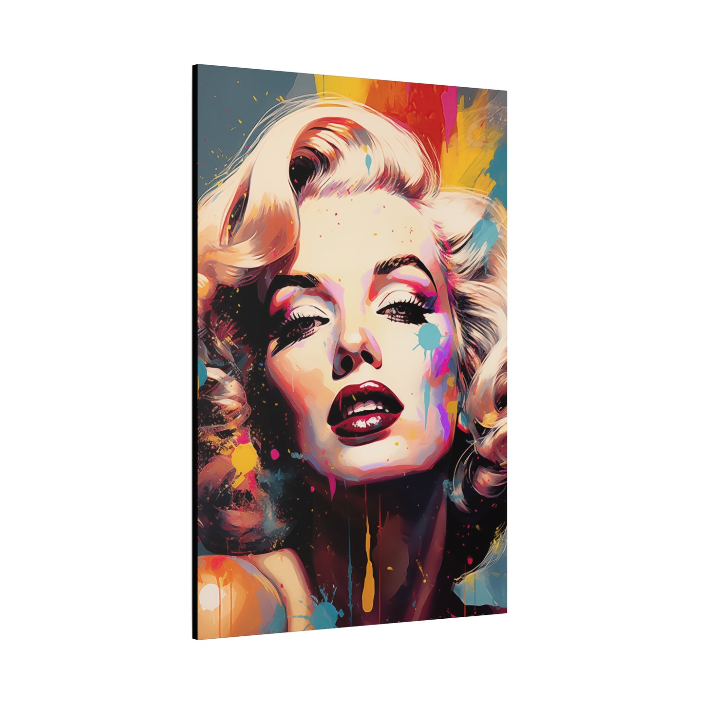 Canvas Wall Art, Gallery Wrapped Pop Art, Celebrity Wall Art – Marilyn Monroe - Abstract