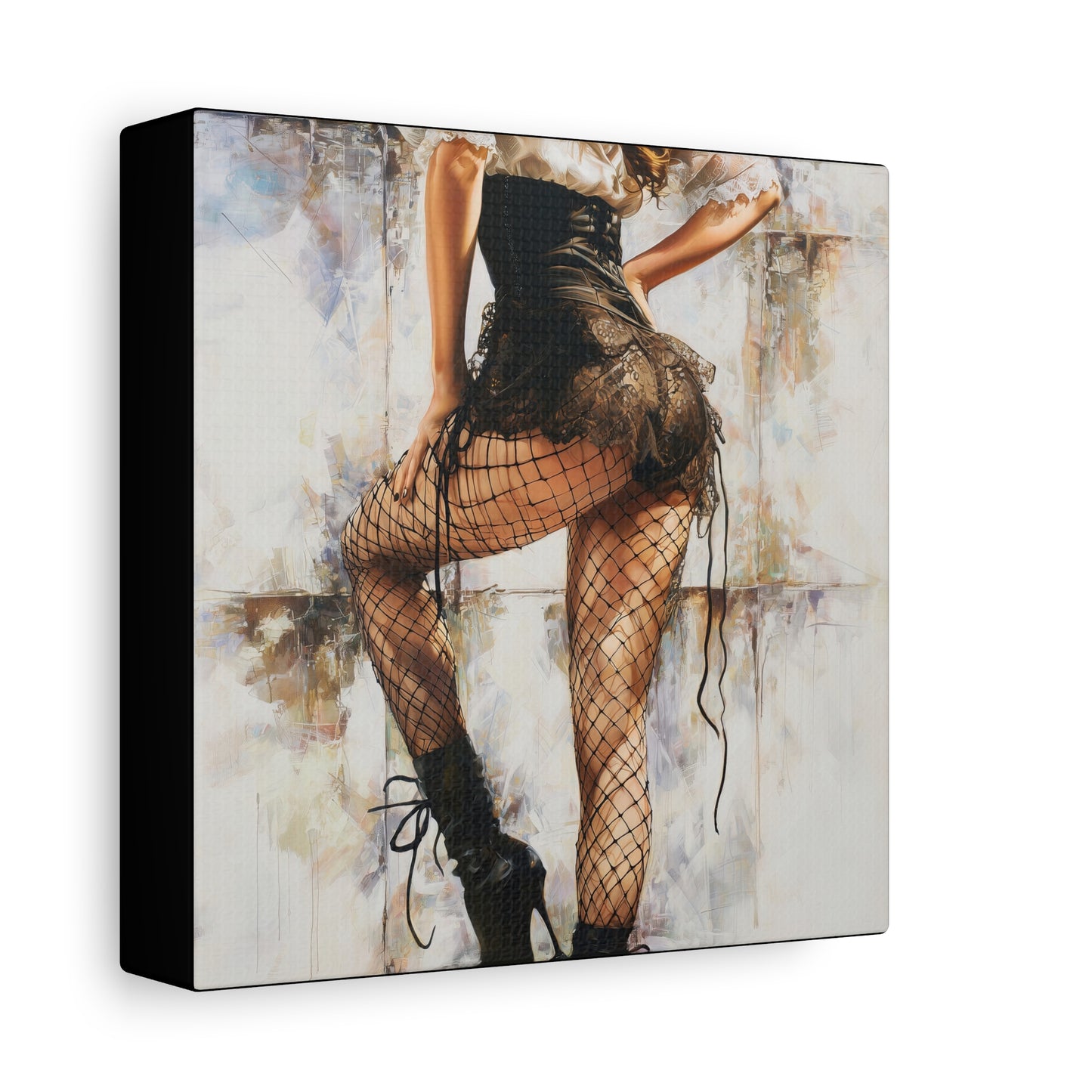 Gallery Wrapped Canvas, Tongue and Cheek Art Canvas, Naughty Girl Art Canvas – Jessica