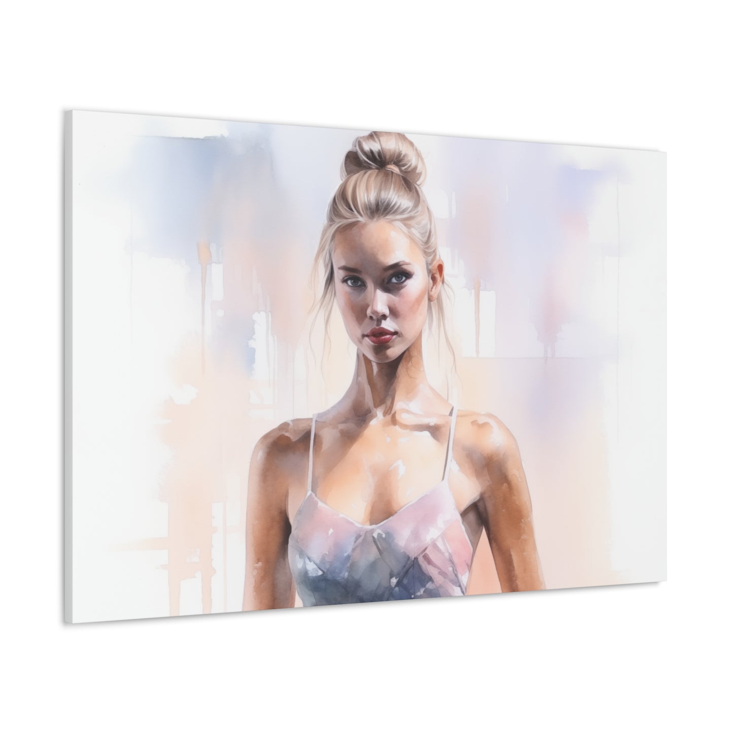 Gallery Wrapped Canvas, Ballerina Beauty, Ballet Art Canvas – Samantha
