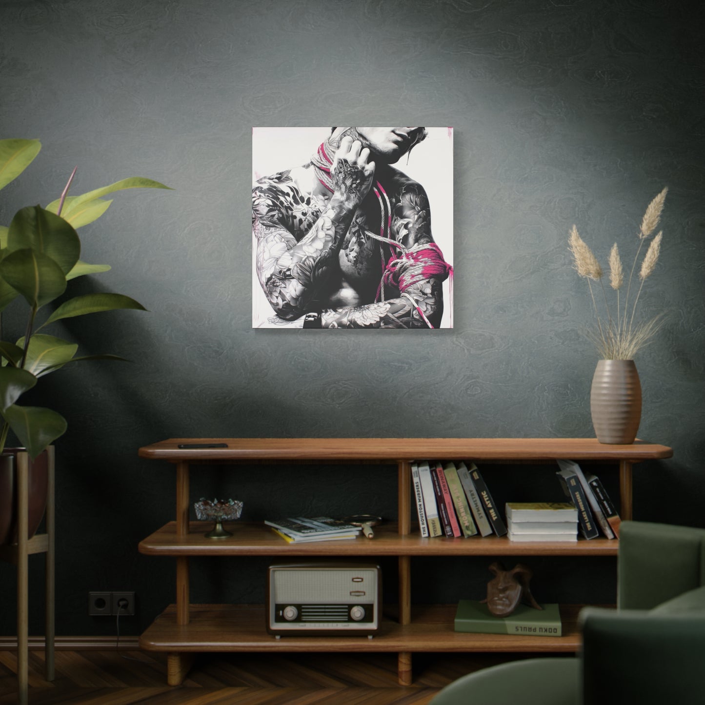 Gallery Wrapped Canvas, Ropes and Reverence Art Canvas, Erotic Shibari Art Canvas – Kaito