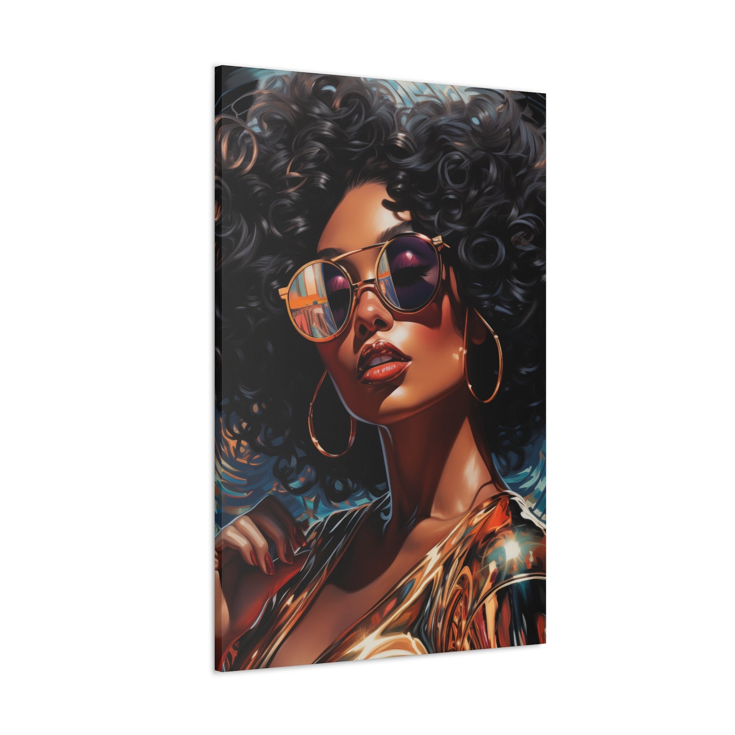 Gallery Wrapped Canvas, Retro Urban Queen, Femme Doll Art Canvas – Kesha