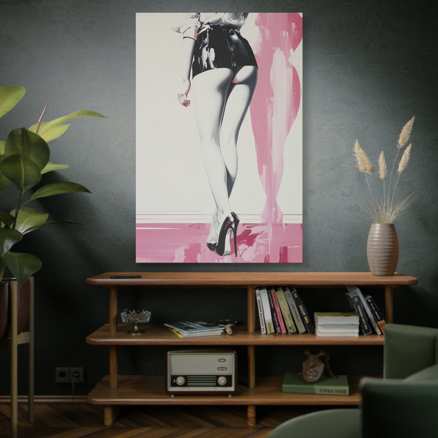 Gallery Wrapped Canvas, Tongue and Cheek Art Canvas, Naughty Girl Art Canvas – Barbi
