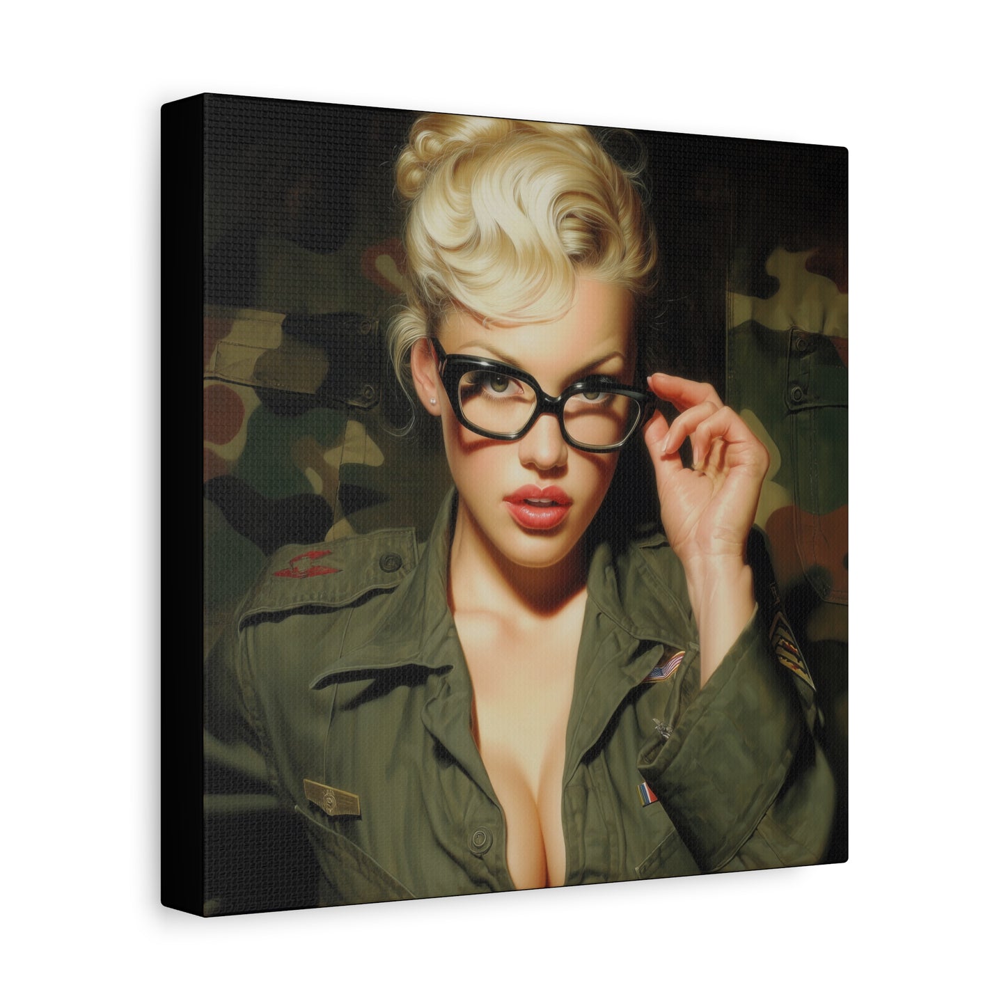 Gallery Wrapped Canvas, Liberty and Lace Art Canvas, Erotic Art Canvas – Daphne