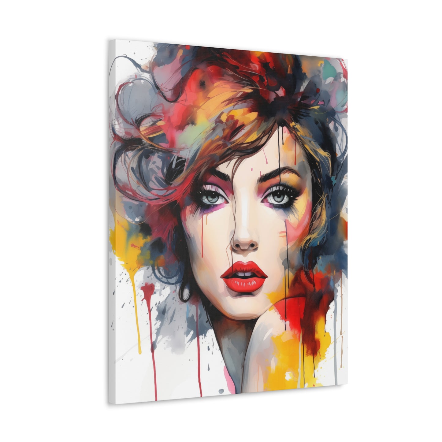 Canvas Wall Art, Gallery Wrapped Pop Art, Femme Doll Wall Art – Alessia