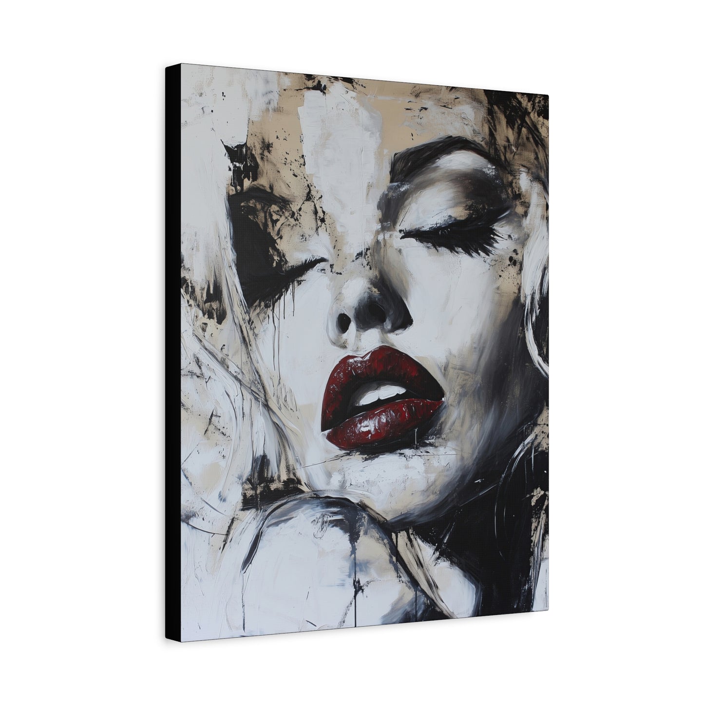 Gallery Wrapped Canvas, Guilt and Grit Adult Art Canvas, Erotic Pinup Art Canvas – Talia