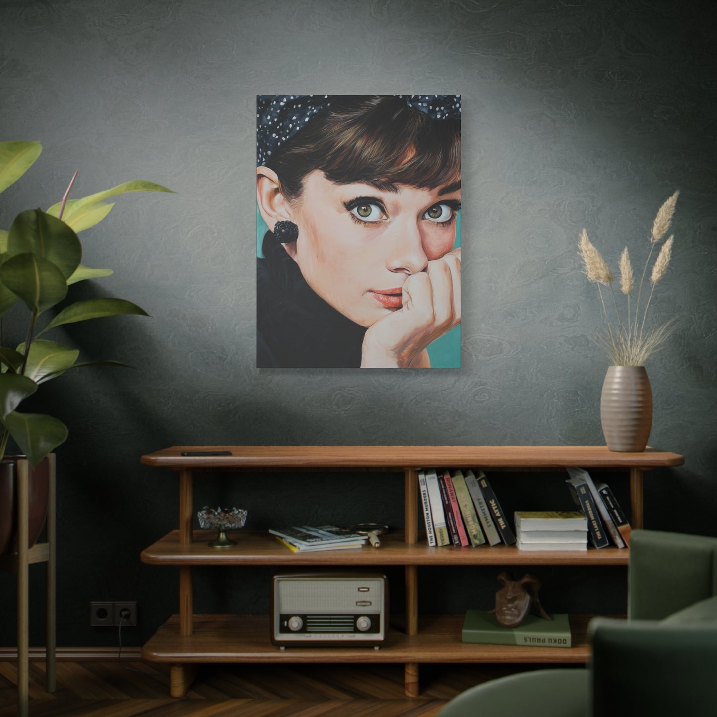Gallery Wrapped Canvas, The Diva Project Art Canvas, Pinup Art Canvas – Audrey Hepburn - FOUR
