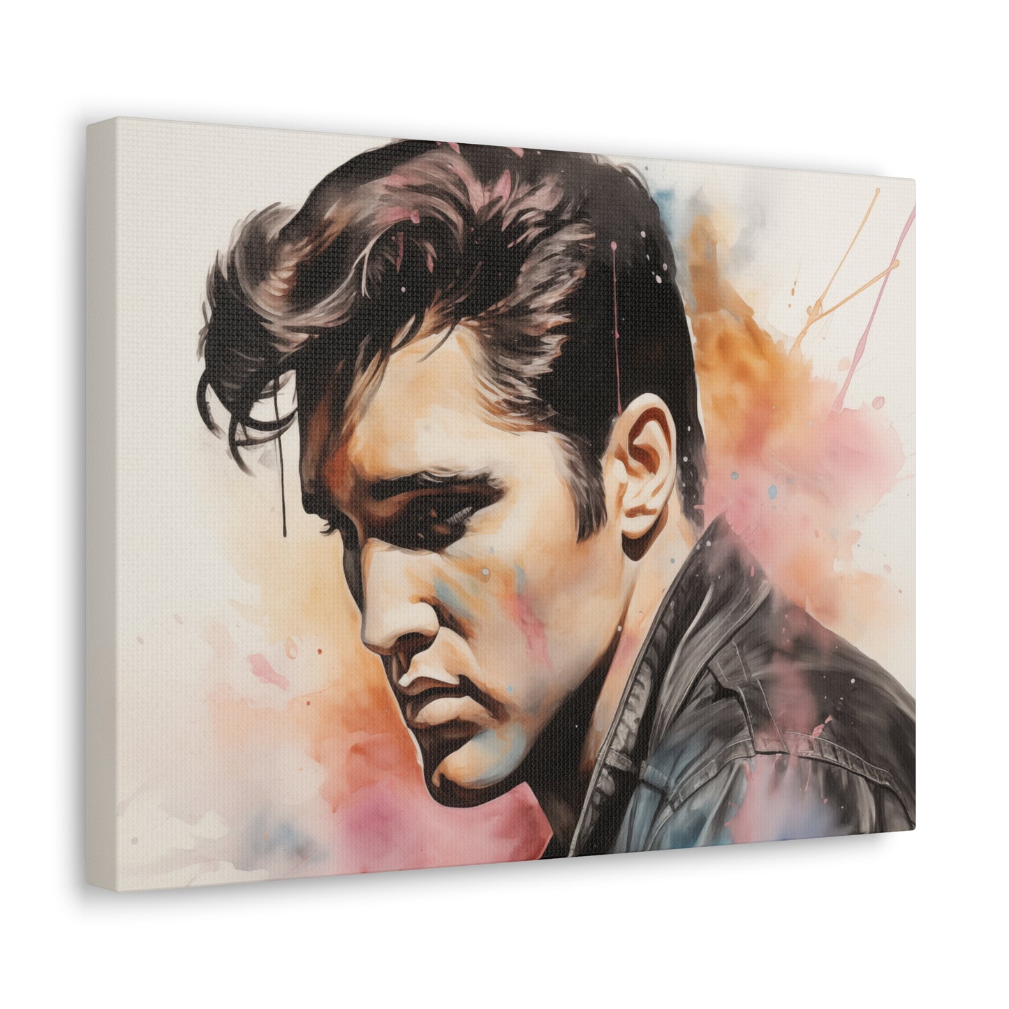 Gallery Wrapped Canvas, Celebrity Inspired, Pop Art Canvas – Elvis