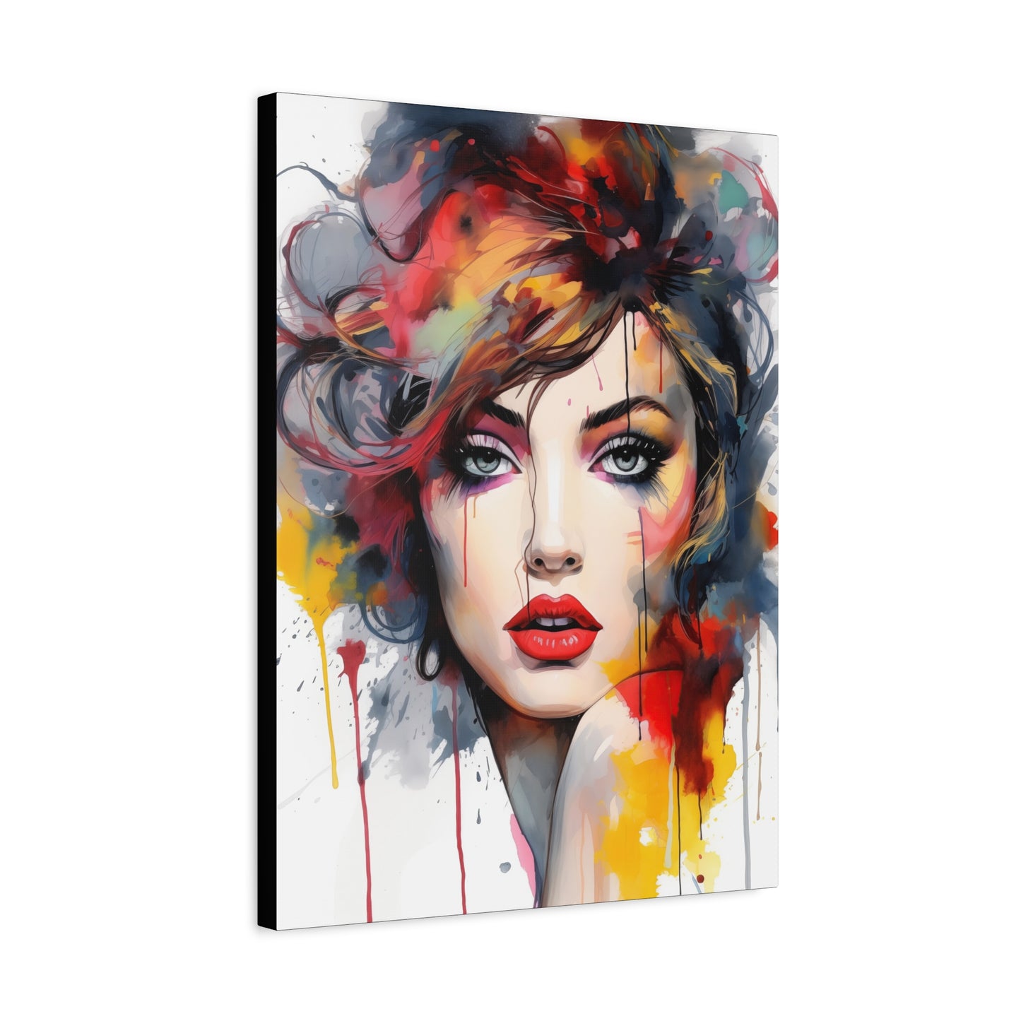 Canvas Wall Art, Gallery Wrapped Pop Art, Femme Doll Wall Art – Alessia