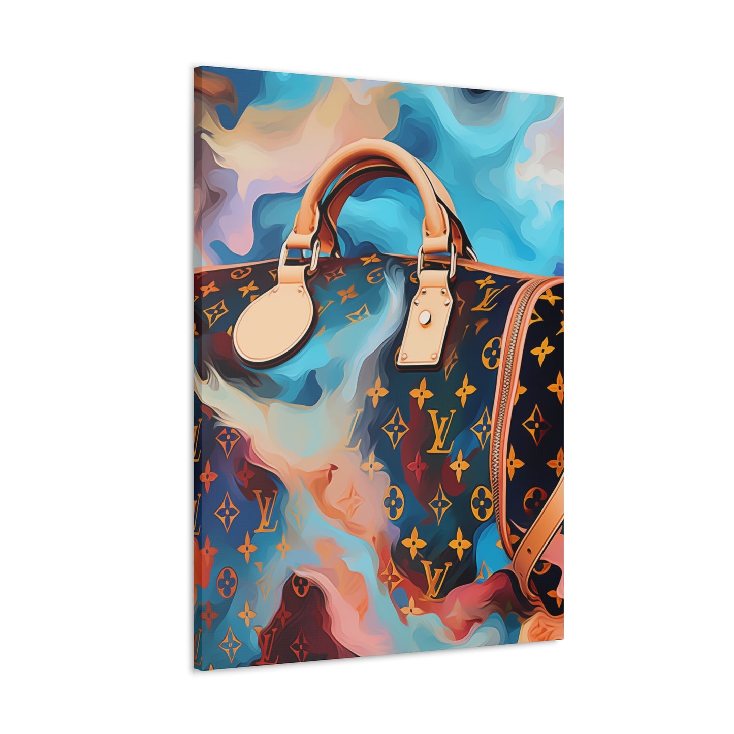 Canvas Gallery Wrap - LV Designer Inspired Wall Art - Abstract